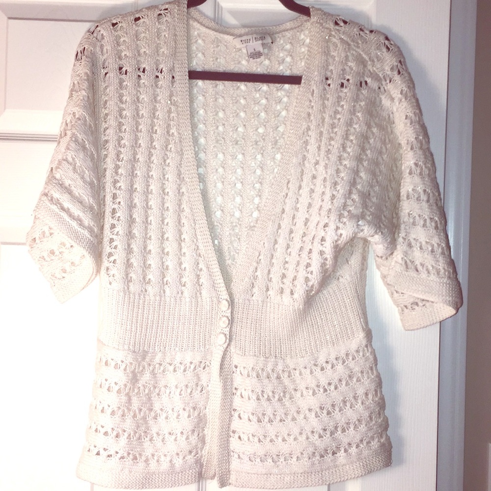 Beautiful cream and gold sweater
